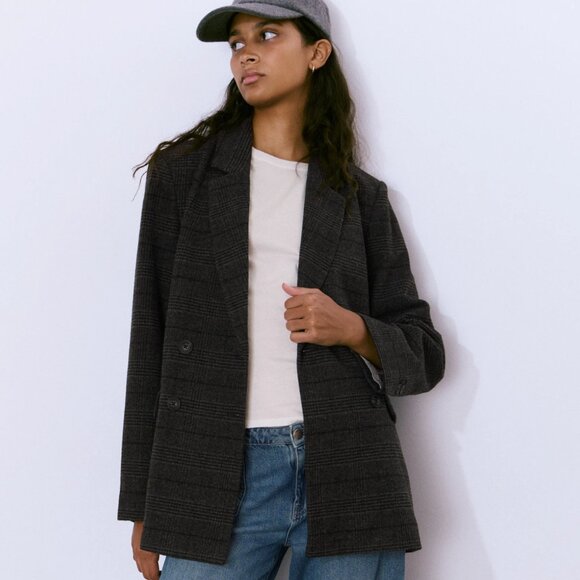 Double-breasted cloth jacket - Picture 4 of 5